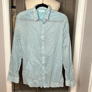 Blue long sleeve dress shirt